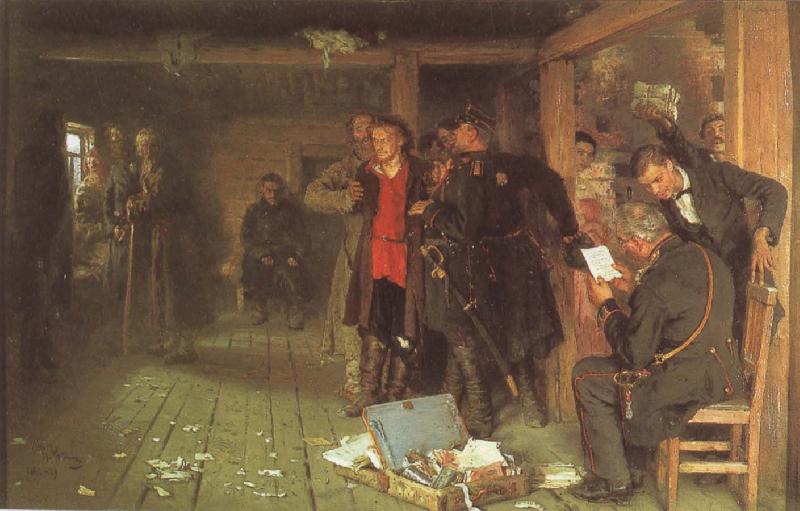 Ilya Repin Arrest France oil painting art